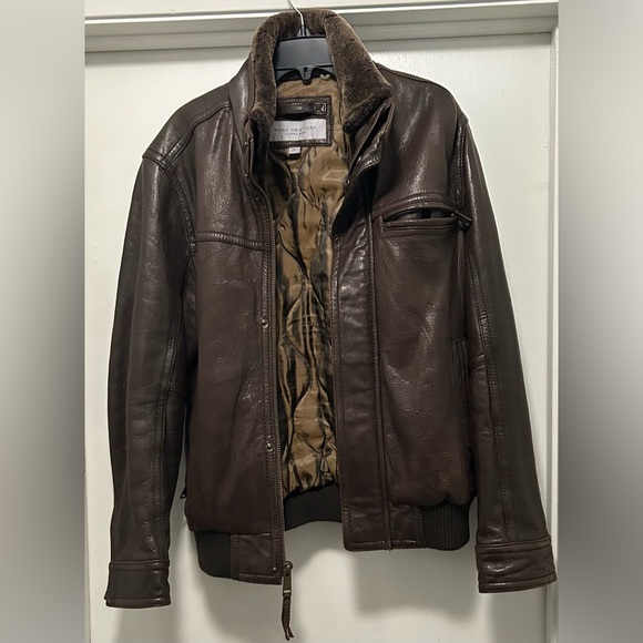 Men’s Leather Jacket by Andrew Marc New York size M - Picture 2 of 9